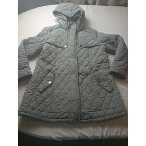 Urban Republic Women Thin Quilted Barn Jacket NWT Gray Size Large